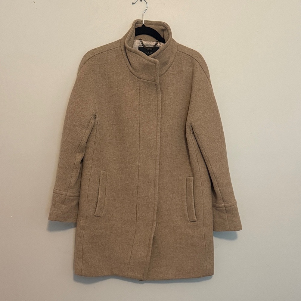 J. Crew Stadium Jacket Tan Coat